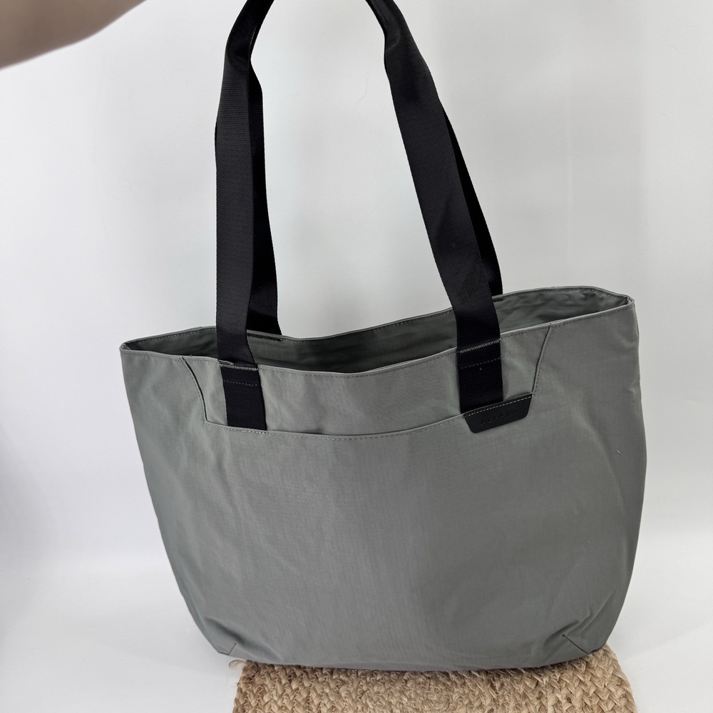 Everyday Gray Tote Bag with Black Straps - Women Bags Totes - Picture 2 of 16